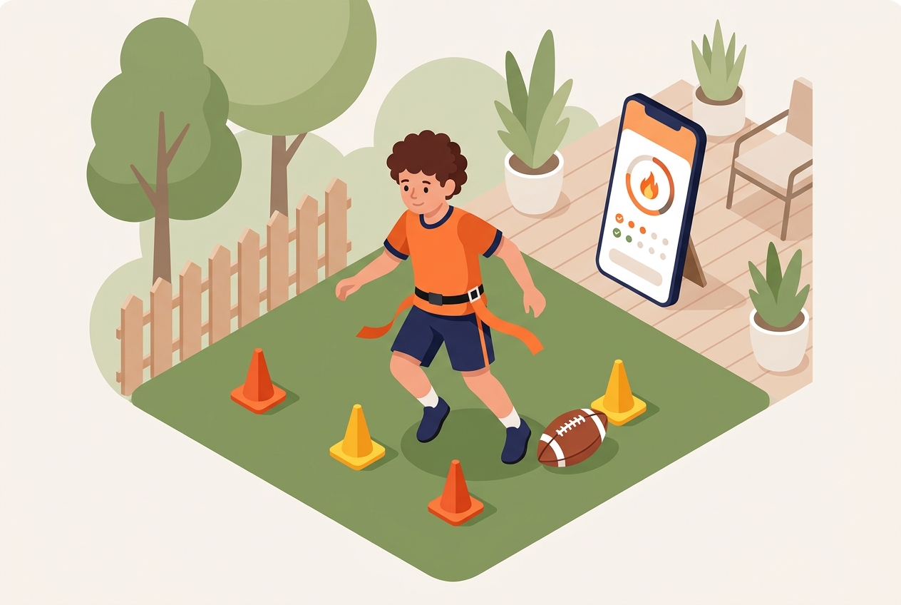 Rizzler Reps for Flag Football: Assigned Drills, Streaks, and At-Home Training