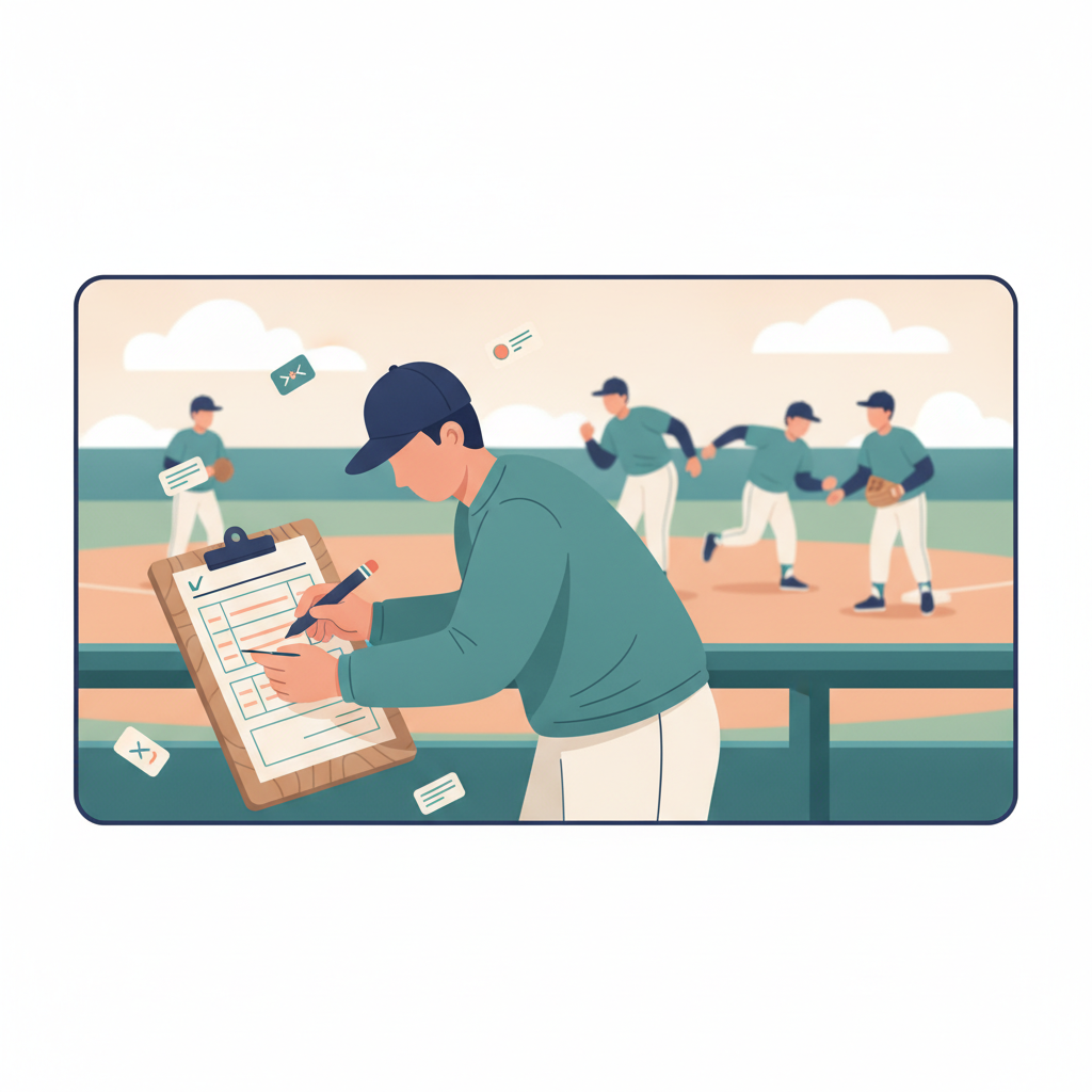 Printable Baseball Lineup Card (Free PDF + Excel)