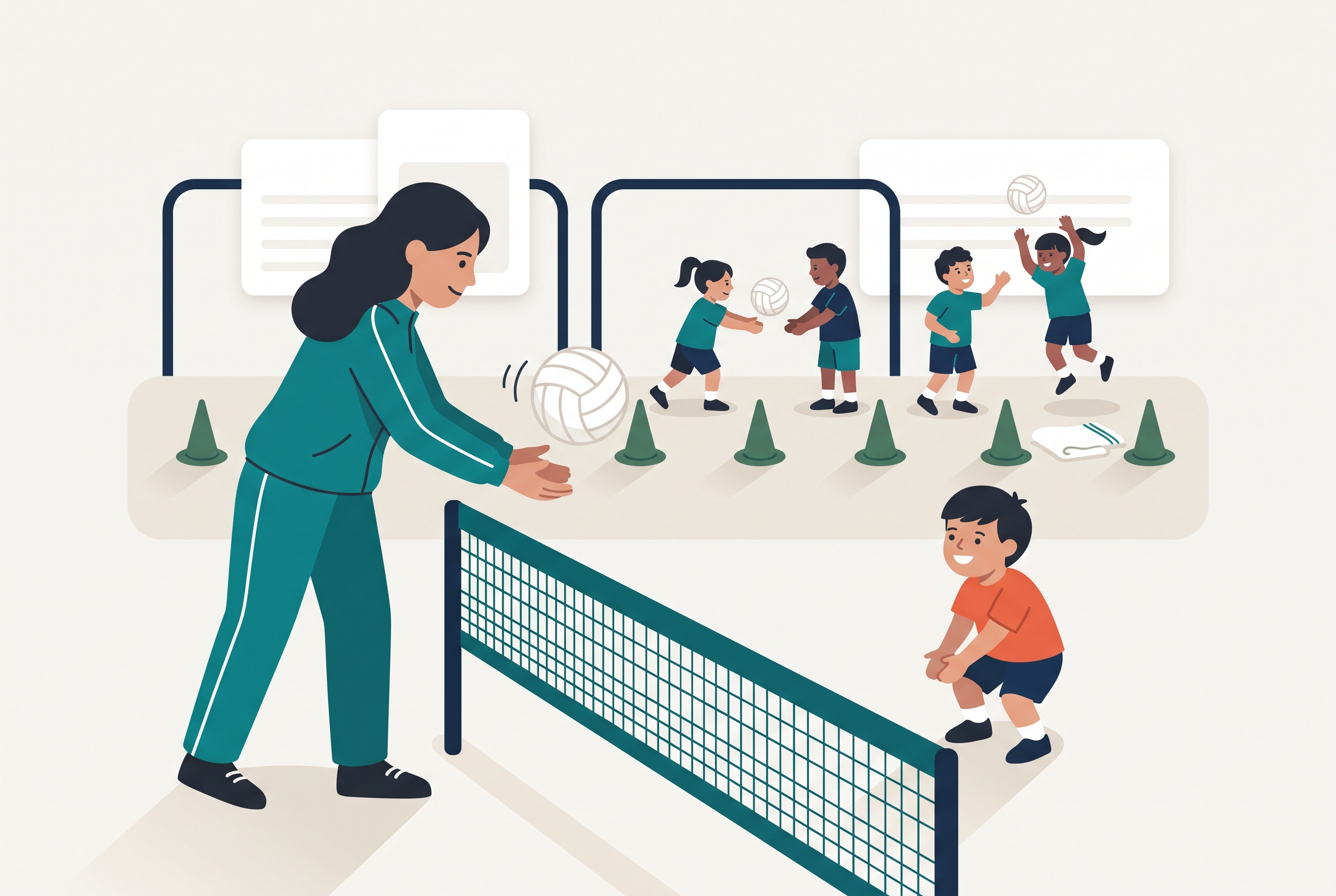 Volleyball Drills for 10-12 Year Olds: A Coach's Session Kit