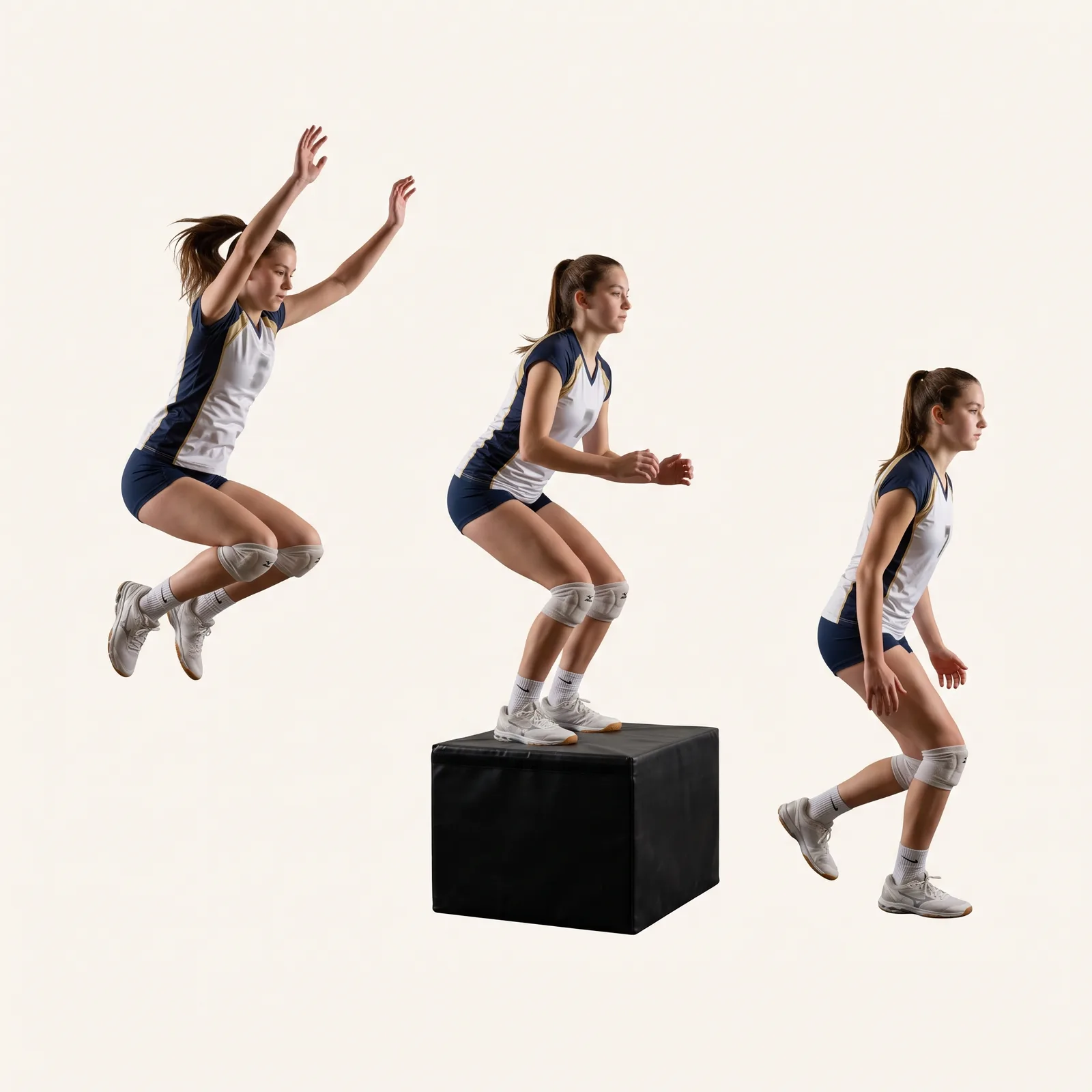 Plyometric Progression — step-by-step athlete card